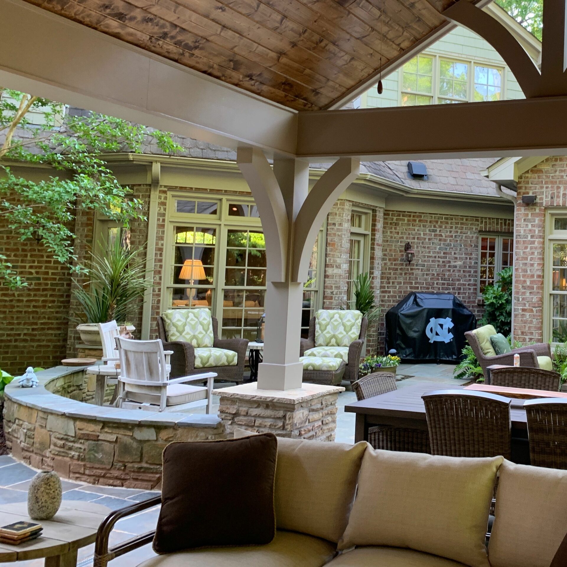 stone retaining wall charlotte